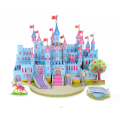 3D Blue Castle Puzzle